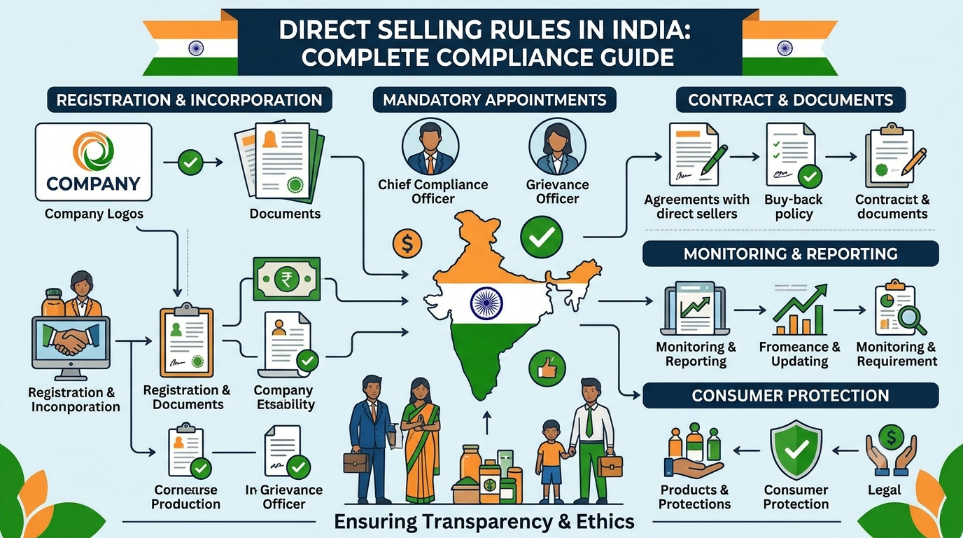Legal compliance and rules for direct selling in India