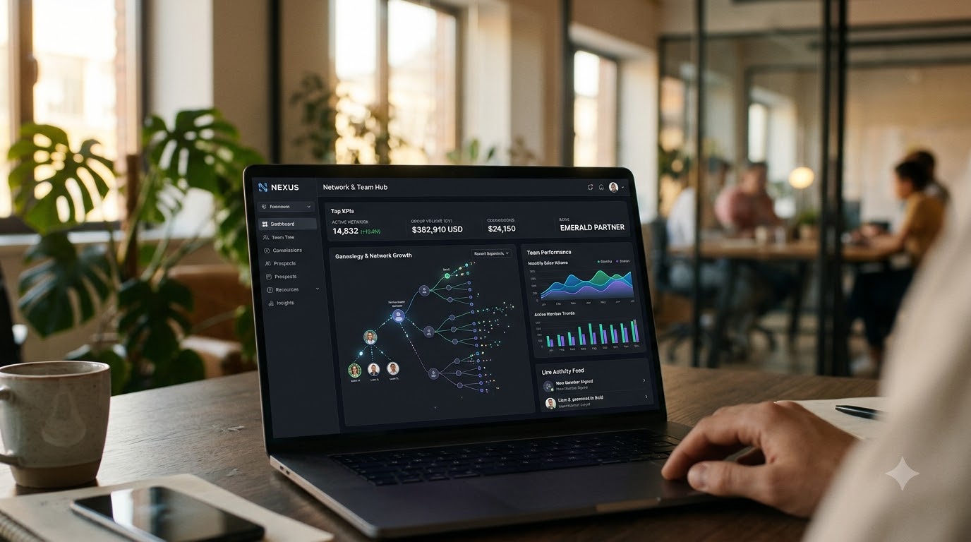 Startup team planning MLM software budget