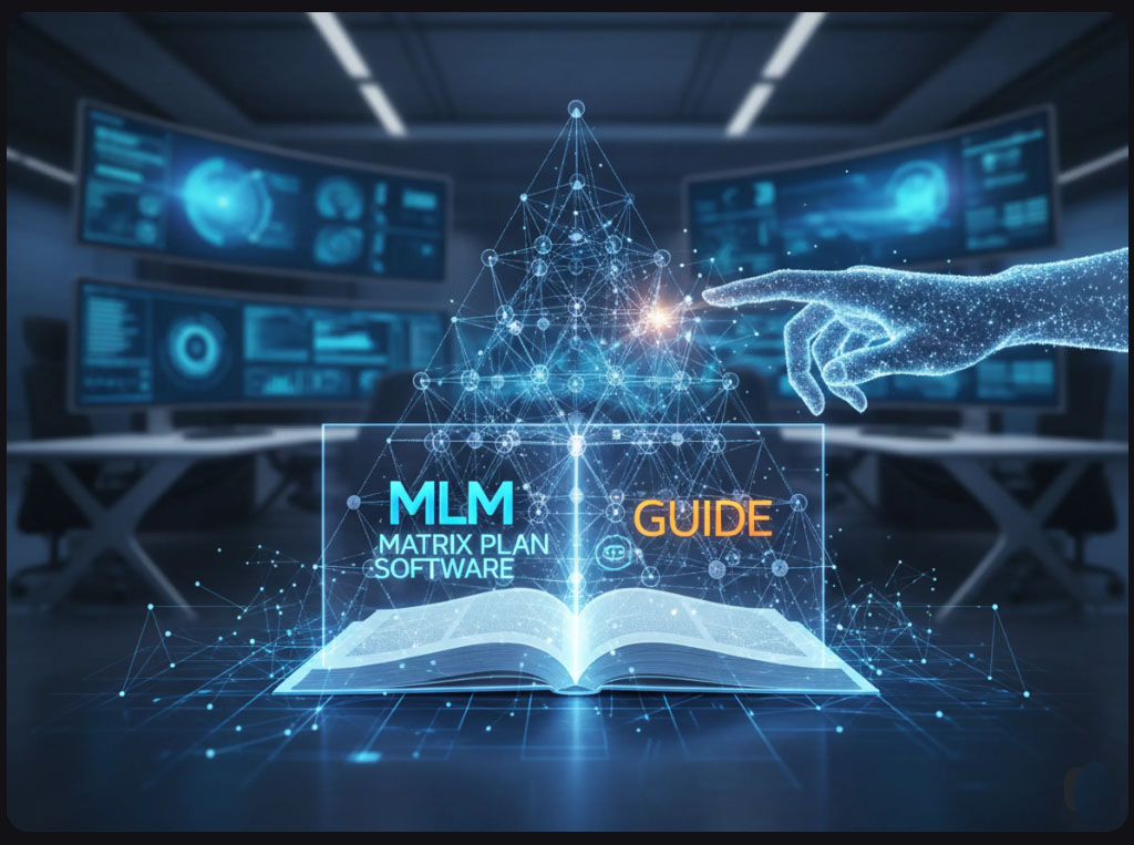 Matrix MLM software network structure with fixed width and depth placement