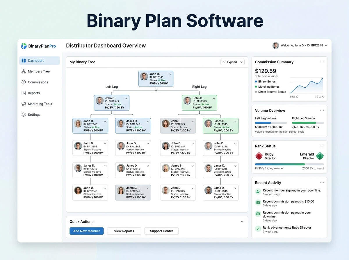 Binary MLM Plan Structure