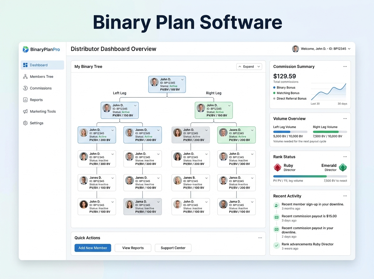 Binary MLM Plan Structure